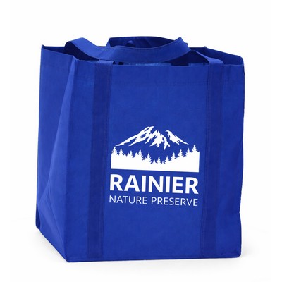 Large Non-Woven Value Grocery Tote - 15" x 13" x 10"